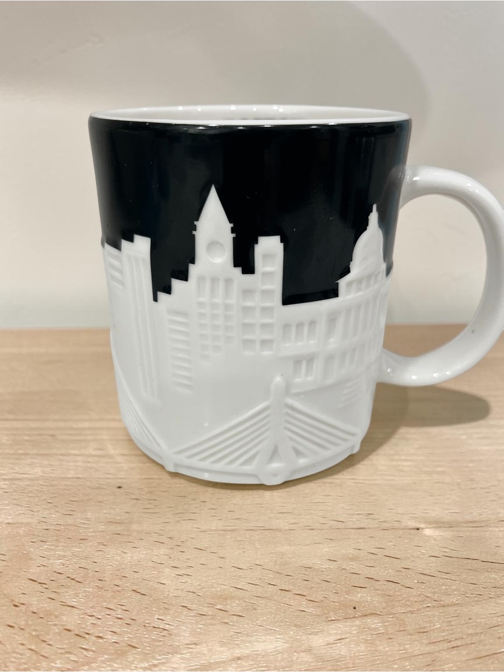 Starbucks 2012 Collector Series Boston City Skyline 3D Relief Coffee Mug 16oz